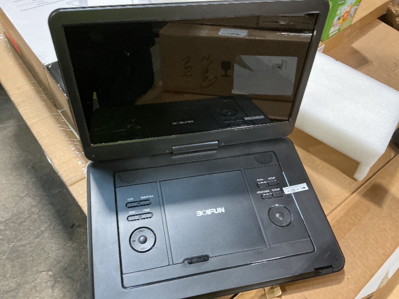 Photo 1 of 17.5" Portable DVD Player with 15.6" Large HD Screen, 6 Hours Rechargeable Battery, Support USB/SD Card/Sync TV and Multiple Disc Formats, High Volume Speaker, Black