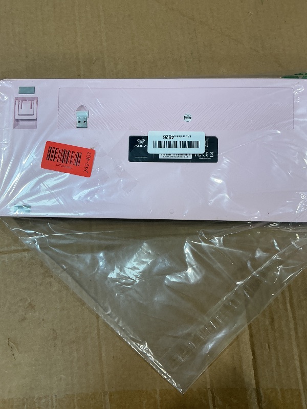 Photo 1 of **RECOMENDED FOR PARTS/ MISSING BUTTONS & MINOR DAMAGE TO #'S (WRITTEN ONTO BOARD)** AULA 99 Key Keyboard, Wireless Gaming Keyboard Bluetooth Computer Keyboards Creamy Cute with Number Pad RGB Backlit Tri-Mode BT/2.4GHz/USB-C - Pink