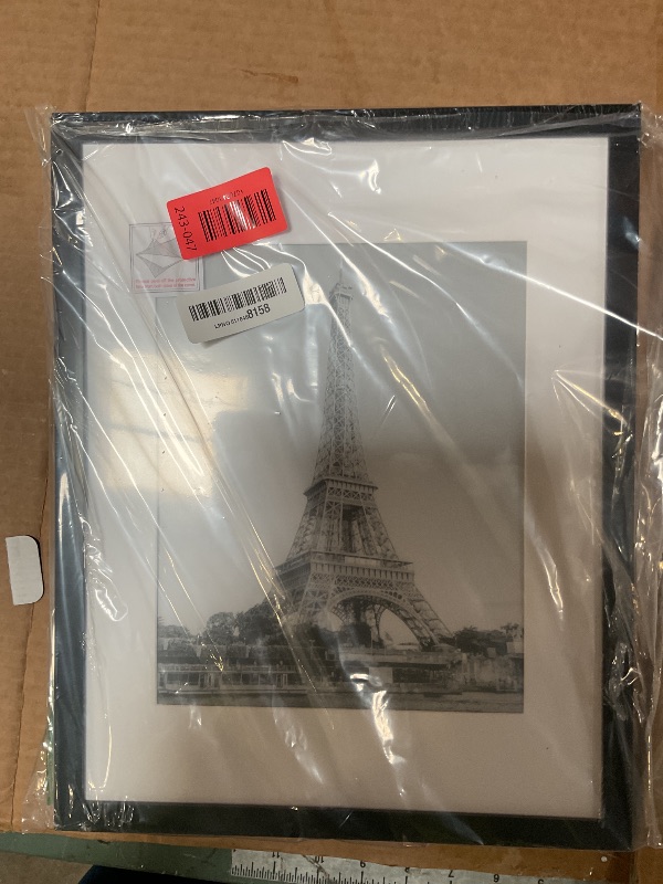 Photo 1 of ***ONLY 2 FRAMES***upsimples 11x14 Picture Frame Set of 5, Display Pictures 8x10 with Mat or 11x14 Without Mat, Wall Gallery Photo Frames, Black