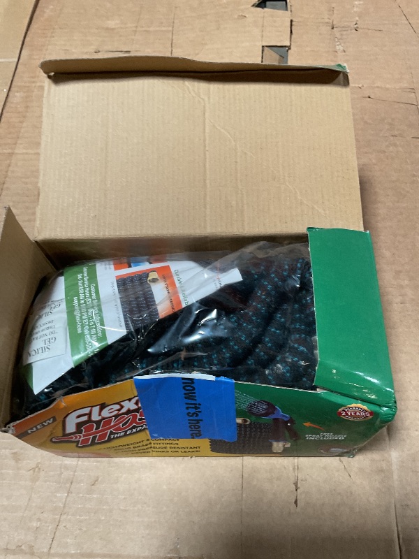 Photo 1 of **MISSING SPRAY NOZZEL*** Flexi Hose Expandable Garden Hose with 8 Function Nozzle, 50FT - Lightweight Retractable Garden Hose, Water Hose - No-Kink Flexibility, 3/4 Inch Solid Brass Fittings and Double Latex Core