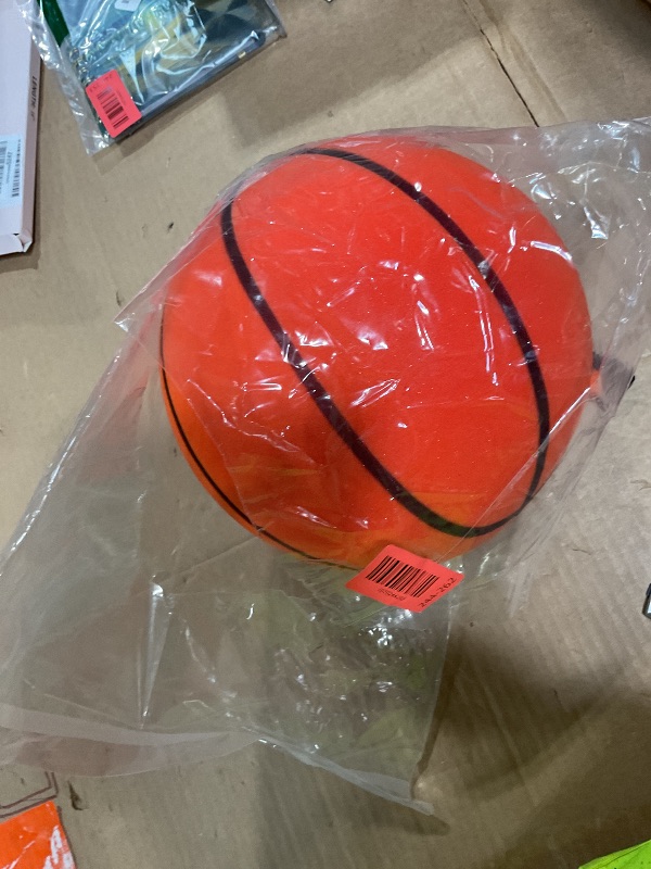 Photo 1 of ALDWDY Silent Basketball Size 7 (29.5") – Grooved Airless Indoor Basketball for Quiet Dribbling and Indoor Training, Pro PU Foam Ball – Real Feel Higher Bounce Quieter