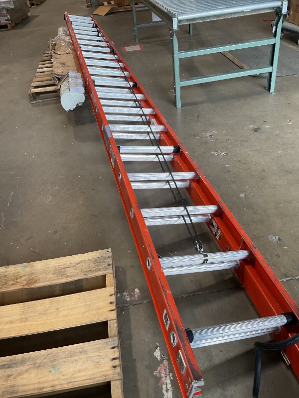 Photo 1 of *** MINOR DAMAGE/USED***Louisville Ladder 40-foot Fiberglass Extension Ladder, 300-Pound Load Capacity, Type IA, FE3240