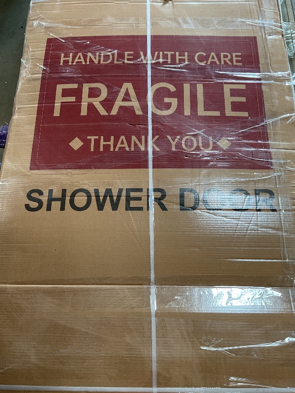 Photo 1 of *** UNKNOWN, MISSING PARTS AND HARDWARE***Findepot 56"-60" W x 75" H Frameless Shower Door, Double Sliding Shower Door,5/16"(8mm) Clear Tempered Glass,Silent Soft-Close Design,Brushed Nickel