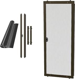 Photo 1 of *** WHITE***RiteScreen KD Mfit Sliding Screen Door Replacement, Ready-to-Assemble, Easy DIY, Bronze, 48" - PetScreen – Adjustable Patio Screen Door Kit for Openings 78” - 81” Tall – Fits 95% of Doors in U.S.
