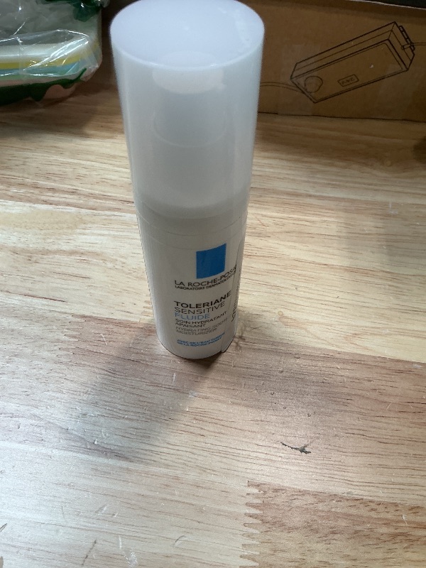 Photo 1 of ****50-75% USED *** La Roche-Posay Toleriane Sensitive Fluide Protective Moisturizer, Lightweight Oil-Free Face Moisturizer, For Sensitive Skin