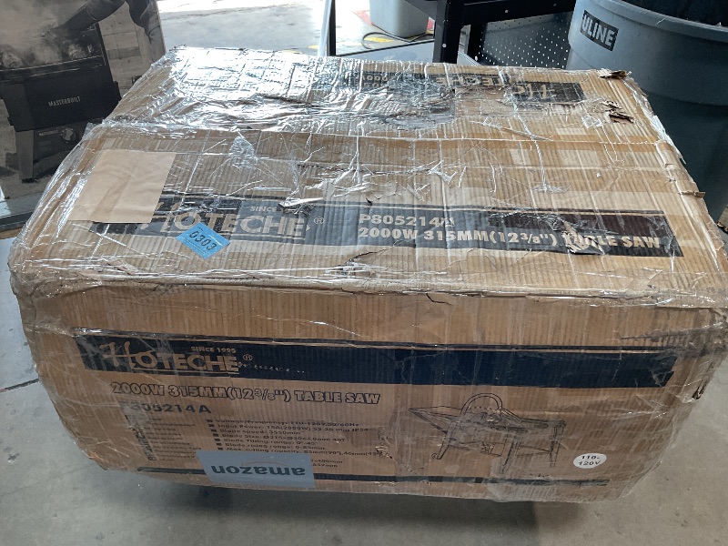 Photo 1 of *** UNKNOWN MISSING PARTS OR HARDWARE***Hoteche 12-3/8-Inch Table Saw - 3-HP Electric Power Saw with Stand and Extendable Table for Woodworking, Carpentry, DIY Projects