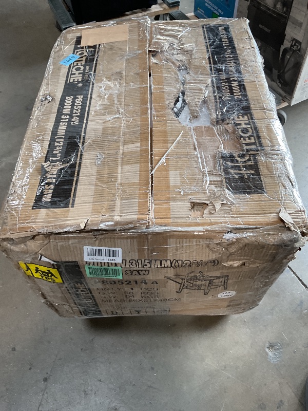 Photo 1 of *** UNKNOWN MISSING PARTS OR HARDWARE***Hoteche 12-3/8-Inch Table Saw - 3-HP Electric Power Saw with Stand and Extendable Table for Woodworking, Carpentry, DIY Projects