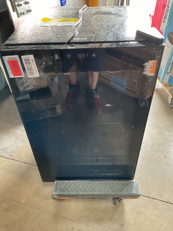Photo 1 of *** USED/MINOR DAMAGE***Antarctic Star 36 Bottle Wine Cooler Beverage Refrigerator Small Mini Wine Cellar Beer Soda Bar Fridge Quiet Operation Compressor Adjust Temperature Freestanding Black, 4.4 Cu. Ft