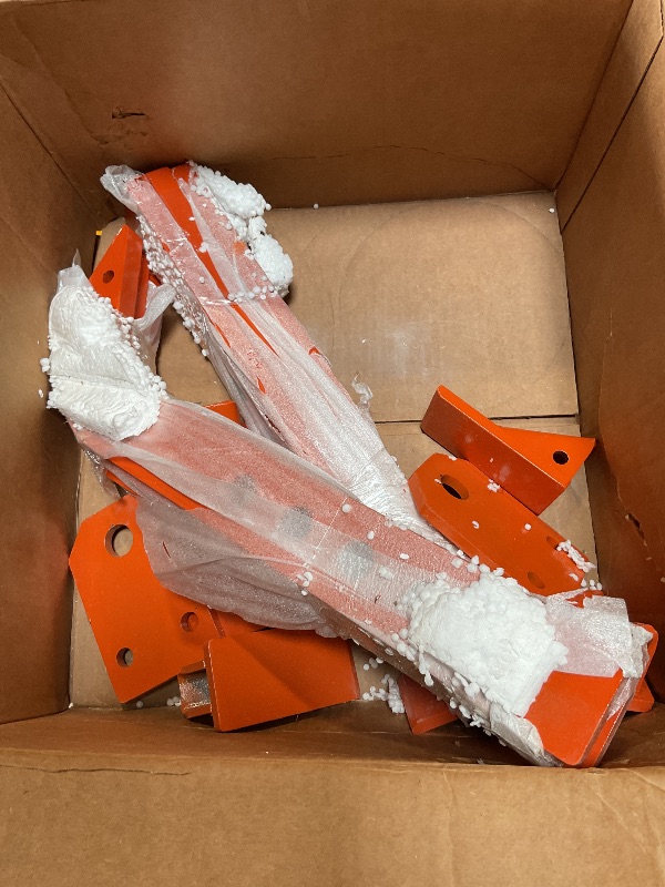 Photo 1 of *** PARTIAL SET/MISSING PARTS AND HARDWARE***55" Box Blade for Tractor, 3 Point Hitch Box Scraper Attachment - Heavy Duty Land Leveling & Grading Implement, Compatible with CAT 1 & CAT 0 Tractors, 6 Adjustable Shanks