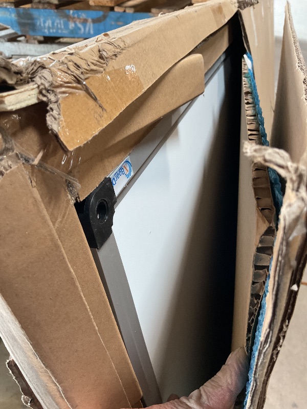 Photo 1 of **UNKNOWN DAMAGES** XBoard Magnetic Dry Erase Board 72 x 48 Inches Wall-Mounted, 6'x4' Whiteboard with Marker Tray, Aluminum Frame White Board for School Office and Home