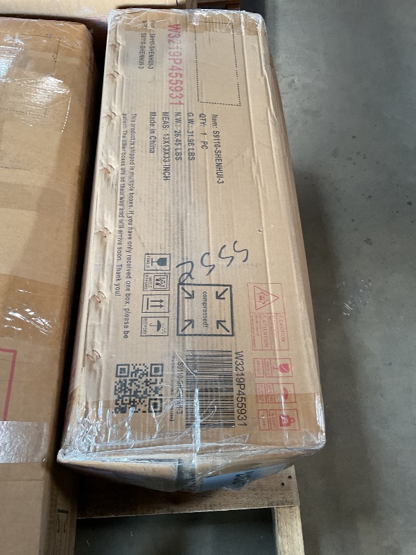 View 7 of *** USED/ BOXES, ONE, TWO, THREE ONLY/UNKNOWN MISSING HARDWARE OR PARTS***KEIKI 110" L-Shaped Oversized Plush Corduroy Modular Sectional Sofa with Pull-Out Bed, Convertible 6-Seater Sleeper Couch Bed with 1 Ottomans & USB & Cup Holders, Easy Assembly, for