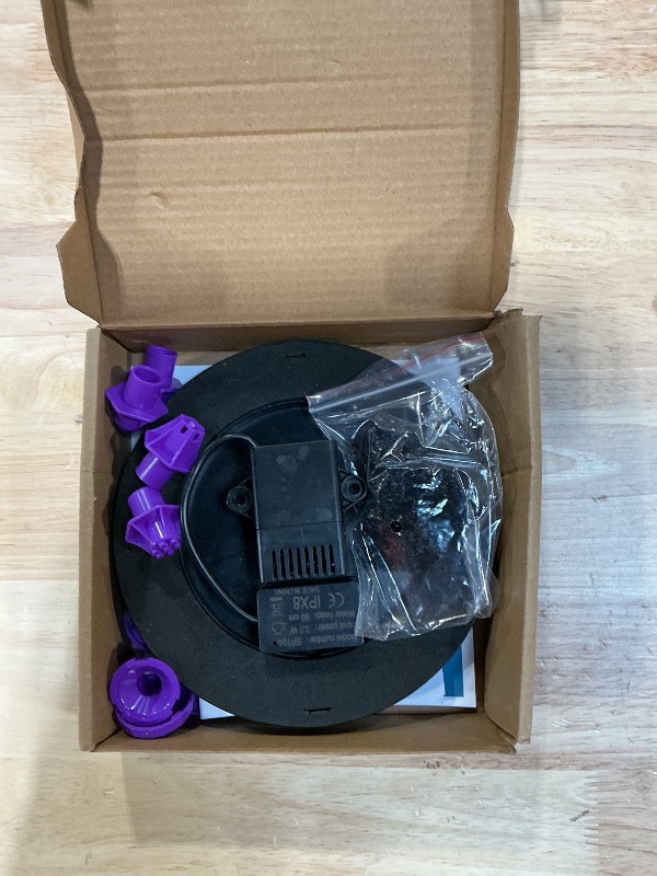 Photo 1 of 3.5W Solar Bird Bath Fountain Pump, Solar Powered Water Pump, Outdoor Water Fountain with 8-in-1 Nozzles, 4 Fixed Pipes for Hummingbirds, Garden, Pool, Pond