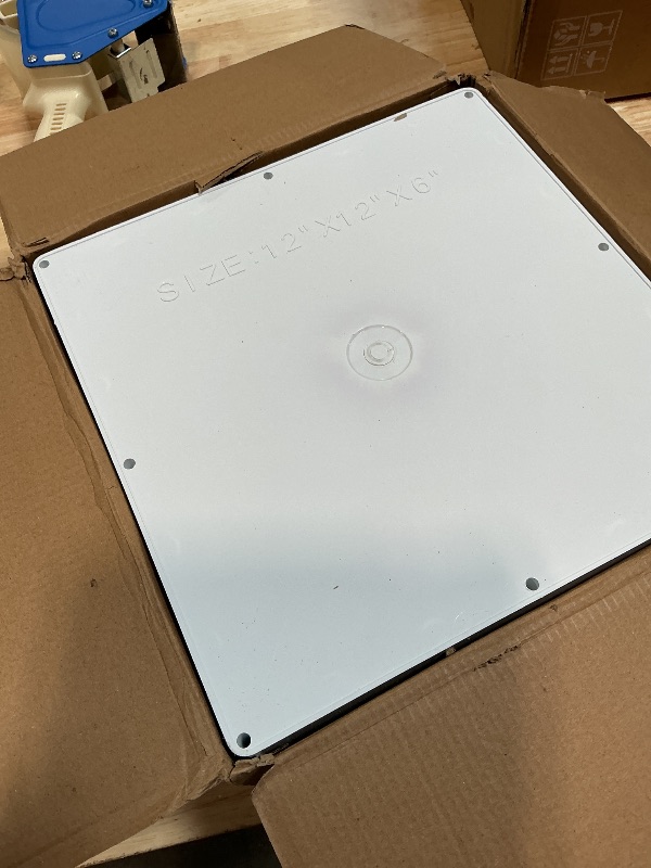 Photo 1 of 12" x 12" x 6" ABS Plastic Dustproof Waterproof Box IP65 Junction Boxes Project Junction Conduit Box for Electrical Outdoor Enclosure