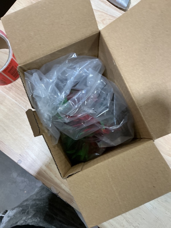 Photo 1 of **PARTIAL SET/MISSING PIECES*** JIHAQUA Aquarium Decor Plastic Plants Extra Large 21 Inches Artificial Fish Tank Plants Tall Fish Tank Decorations (Wine 2pcs)