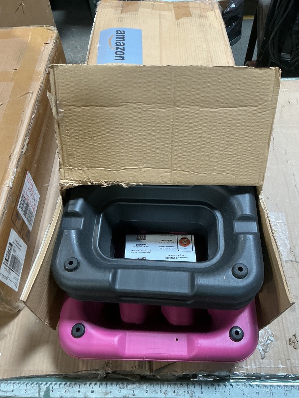 Photo 1 of ****STYLE DIFFERS SEE PHOTOS*** 31-Inch Adjustable Workout Step Platform with Risers Adjust from 4 inch - 6 inch - 8 inch for Cardio, Core and Strength Training, Aerobic Stepper for Exercise at Home, Pink