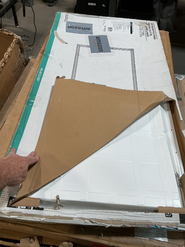 Photo 1 of **DENTED BACKING**LEDVANCE 2x4 LED Flat Panel Light, Ceiling Light Fixture, 30W/35W/45W, Selectable Color 3500K/4000K/5000K, 3300/3850/5000 LMS, Dimmable LED Lights for Office, Classroom, Garage - 1 Pack (62699)
