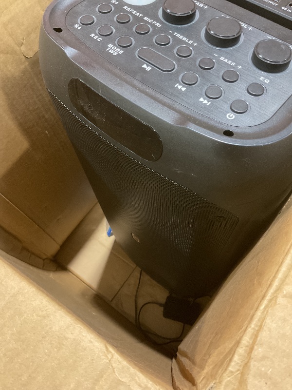 Photo 1 of **FOR PARTS ONLY/ NON-FUNCTIONAL*** HWWR Karaoke Machine for Adults: 600W Big Party Speaker with PA System & Dual 8" Subwoofers, Speaker with 2 Microphones, Treble/Bass Adjustment, DJ Lights/Remote Control for Home Party Outdoor
