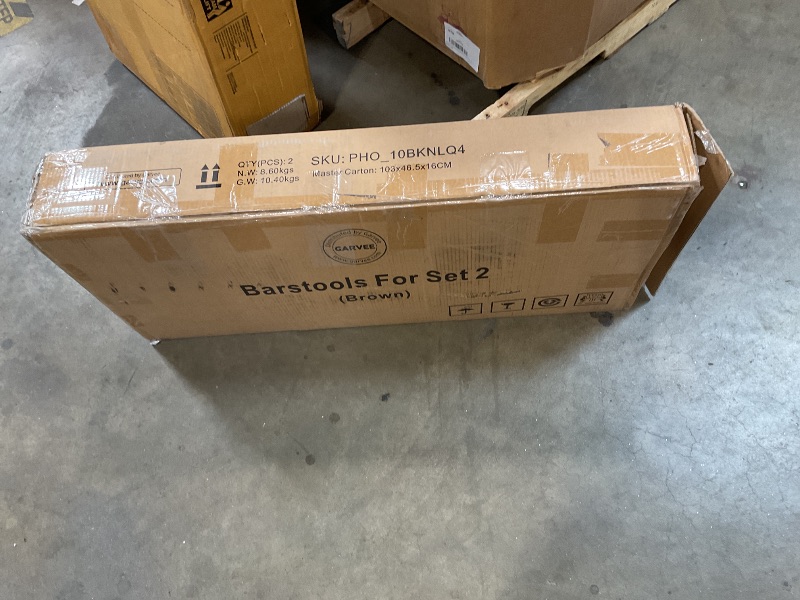 Photo 1 of ***COLOR DIFFERS** IDEALHOUSE 24" Counter Height Bar Stools Set of 2, Upholstered Bar Chairs with Back, Thick Cushion, Counter Height Barstools for Kitchen Island Apartment Counter Bar (2)