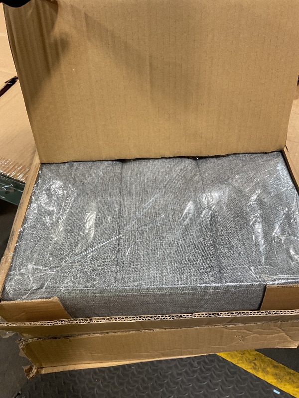 Photo 1 of ***FOR PARTS ONLY SEAT DAMAGED *** SONGMICS MAZIE Collection - 43 Inches Storage Ottoman, Foldable Storage Bench with Flipping Lid, 660 lb Load Capacity, for Entryway, Living Room, Bedroom, Dark Gray ULSF76GYZ