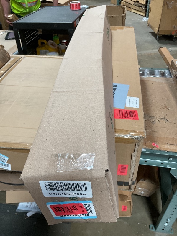 Photo 1 of **RETRACTS TO A CERTAIN DISTANCE THEN LOCKS UP*** Reinforced 42” Tall x 130” Extra Wide Retractable Baby Gates Extra Tall Pet Gate for Wide Openings Long Dog gate with Rods to Prevent Crawling Through, Dog Gates for Doorways Indoor Outdoor, Black