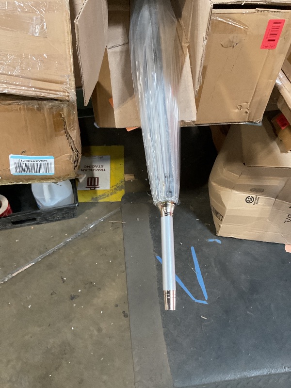 Photo 1 of **FOR PARTS ONLY/ HAS DAMAGE HOLES & BENT** Totes Signature Clear Bubble, Rain & Windproof Umbrella - Perfect for Weddings, Travel and Outdoor Events - Curved Handle with Deluxe Finish, in Transparent or Colorful Design Options