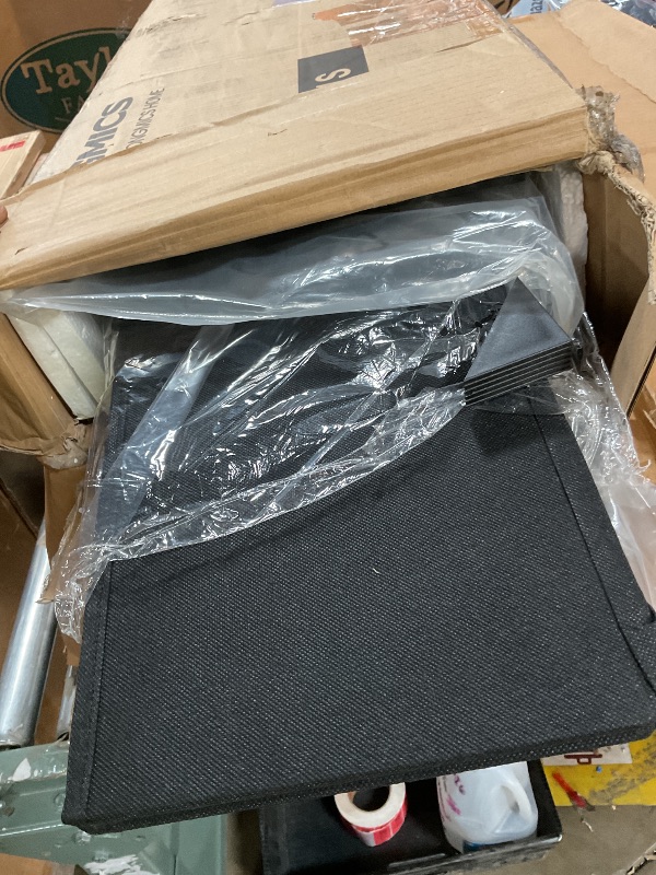 View 2 of **MISSING PARTS/HARDWARE** SONGMICS Dresser for Bedroom, Chest of Drawers, Steel, MDF, 9 Non-Woven Fabric Drawers, Storage Organizer Unit, Closet, Entryway, Ink Black and Ebony Black ULGS324B01S