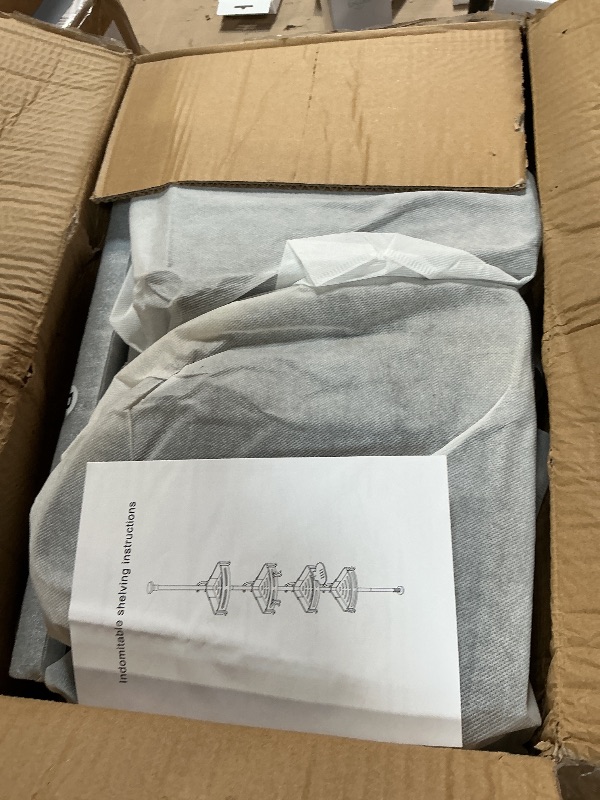 Photo 1 of Matte Black Tension Shower Caddy Corner Organizer, Rust-Proof Stainless Steel | 4 Deep Adjustable Shelves, Anti-Slip Tension Pole 34–114” | Hooks, Towel Bar & Soap Holder for Clean Modern Bathrooms