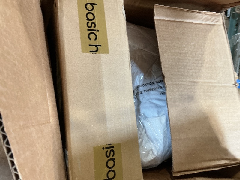 Photo 1 of basic home® Hotel-Style Goose Feather Down Euro Pillow Insert for Sofa & Bed - 100% Odorless & Plump Cushion Filler - 233TC Cotton with Inner Liner to Prevent Poking (26x26 Inch)