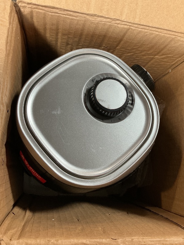 Photo 1 of **FOR PARTS ONLY/ BROKEN** CHEFMAN Small, Compact Air Fryer Healthy Cooking, 2 Qt, Nonstick, User Friendly and Adjustable Temperature Control w/ 60 Minute Timer & Auto Shutoff, Dishwasher Safe Basket, BPA - Free, Black