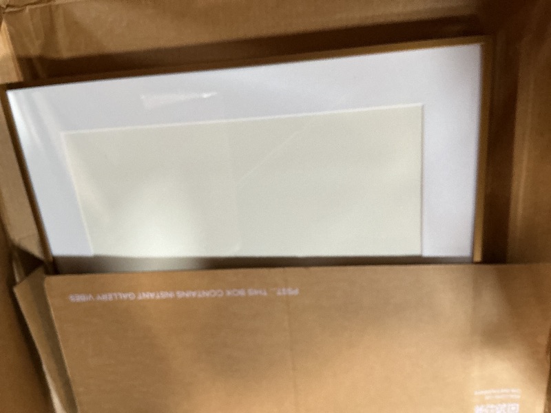 Photo 1 of **PARTIAL SET/ ONLY 1*** Homeforia 20x20 Picture Frame Gold, High End Metal 20 x 20 Square Poster Frame with Mat 16 x 16 Photo, 20x20 Frame Matted to 16x16 Print, 20by20 Gold Hanging Frames, Tempered Glass, Wall Kit, Set of 3