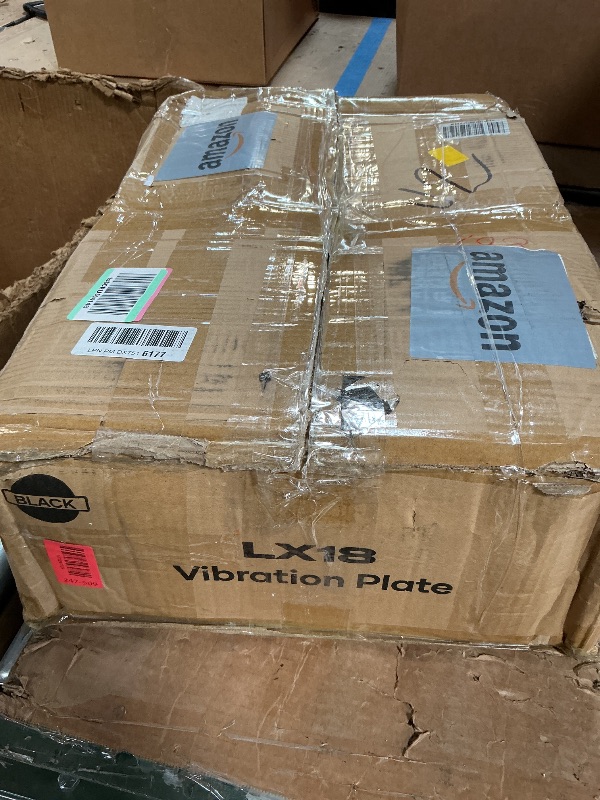 Photo 1 of *MISSING ACCESSORIES AND REMOTE*  Lunix LX18 Vibration Plate Exercise Machine with Handles & Magnetic Acupoints, Power Platform for Lymphatic Drainage, Full Body Workout Home Fitness Equipment with Phone Holder