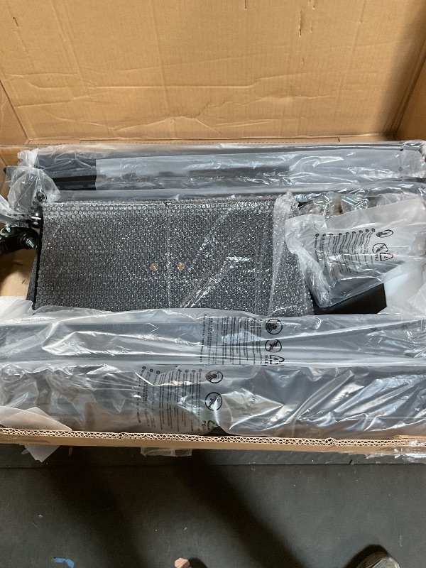 Photo 1 of ** FOR PARTS ONLY/ DAMAGED & BROKEN ASSEMBLY PIECES*** Perlegear Mobile TV Stand with Power Outlet, Tilt & Swivel Rolling TV Stand for 32-75 inches TVs up to 110 lbs, 12 Height Adjustable Rolling TV Cart with Wheels, Max VESA 600x400mm, PGTVMC17