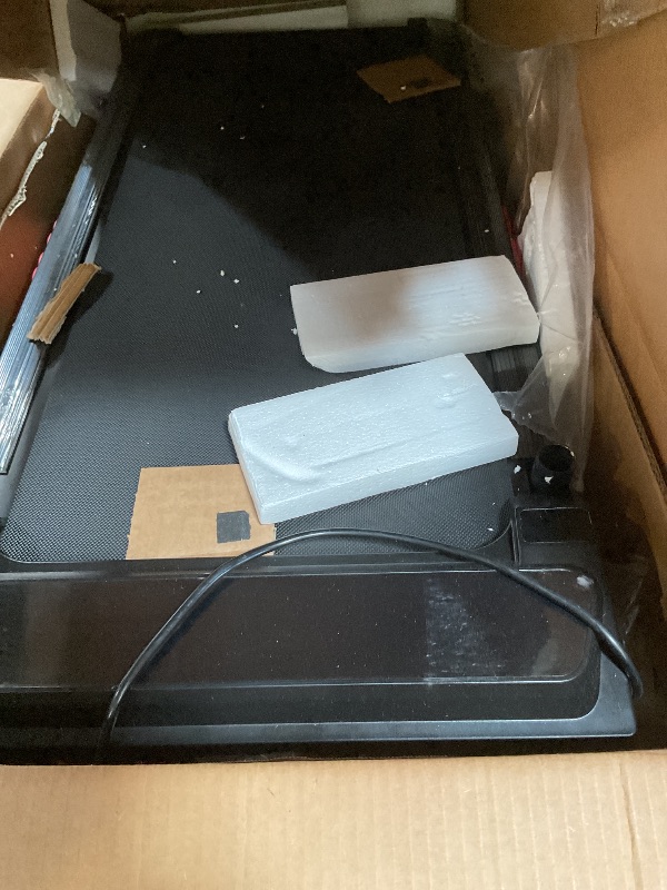Photo 1 of ***FOR PARTS ONLY / MISSING ASSEMBLY PIECES*** Walking Pad with Handle Bar and Incline, 3.0HP Electric Portable Small Treadmills with Incline for Home Small Spaces, 0.6-7.6MPH Compact Walking Pads Treadmill with Handles, 350LBS