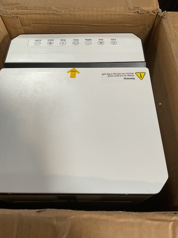 Photo 1 of ***USED/DIRTY*** ITEM DOES WORK BUT HAS A CRACK TANK***Feculs Portable Air Conditioners No Windows Needed, 3-IN-1 Swamp Cooler, Evaporative Air Cooler, 4 Modes & 3 Speeds, 2-Gal Water Tank for Long Cooling, Max 20 FT/S Remote Control, 12 Hours Timer