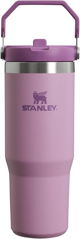 Photo 1 of **MISSING STRAW** Stanley IceFlow Flip Straw Tumbler with Handle 30 oz | Twist On Lid and Flip Up Straw | Leak Resistant Water Bottle | Insulated Stainless Steel |BPA-Free | Lilac