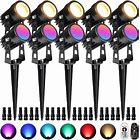 Photo 1 of ***INCOMPLETE SET ONLY 1 LIGHT**** 3W RGB Color Changing Landscape Lights Spotlight with Remote Control 3W 12V Landscape Lighting LED 16 Color Changing Spotlights Outdoor Waterproof Pathway Lights Garden Decorative (5, Watts)
