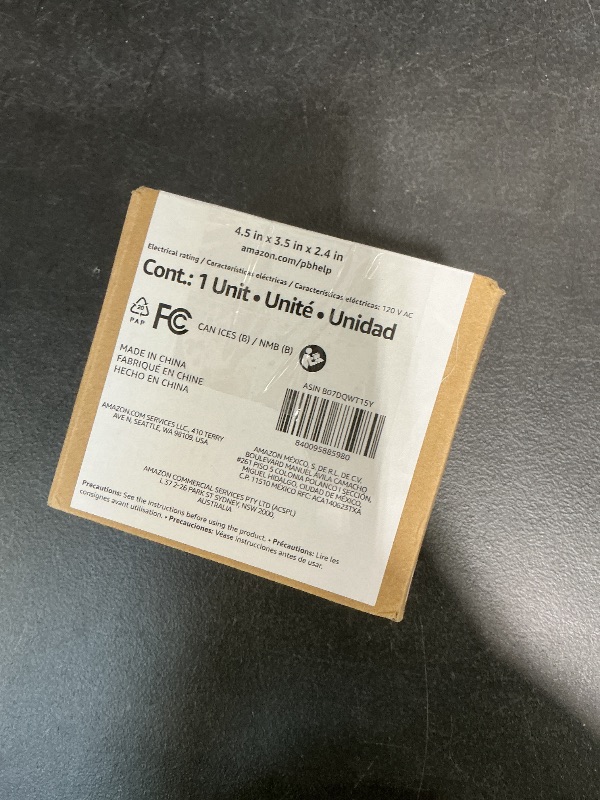 Photo 1 of Amazon Basics Small Digital Oval Alarm Clock with LED Display, Nightlight, Snooze Function & Battery Backup, Black, 4.5 x 3.5 x 2.4 Inches