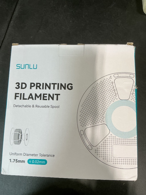 Photo 1 of SUNLU PLA+2.0 3D Printer Filament 2KG, Upgrade PLA+ Filament 1.75mm, Tougher and Stronger, Dimensional Accuracy +/-0.02mm, 1KG per Spool, 2 Pack, 2KG Total, White+White