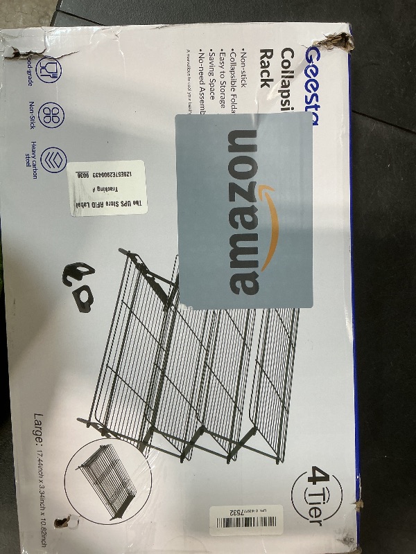 Photo 1 of Geesta 2/3/4-Tier Upgraded Collapsible Cooling Rack with Adjustable 3 Setting Design Stackable Roasting Cooking Drying Wire Cooling Rack for Cookies Baking Gifts for Women