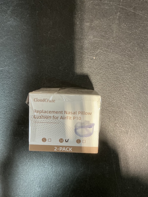 Photo 1 of 2 Packs Replacement Nasal Pillow Cushion for ResMed AirFit P10, Ultra-Soft Silicone, Better Sealing, Minimize Leakage, Reduce Pressure Points, CPAP Supplies Accessories, Size Medium