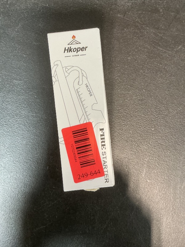 Photo 1 of Hkoper Ferro Rod Fire Starter, 6 Inch X 3/8 Inch Fire Starter Survival Tool, Flint and Steel for Camping and Hiking, Flint Fire Starter, Magnesium Fire Starter