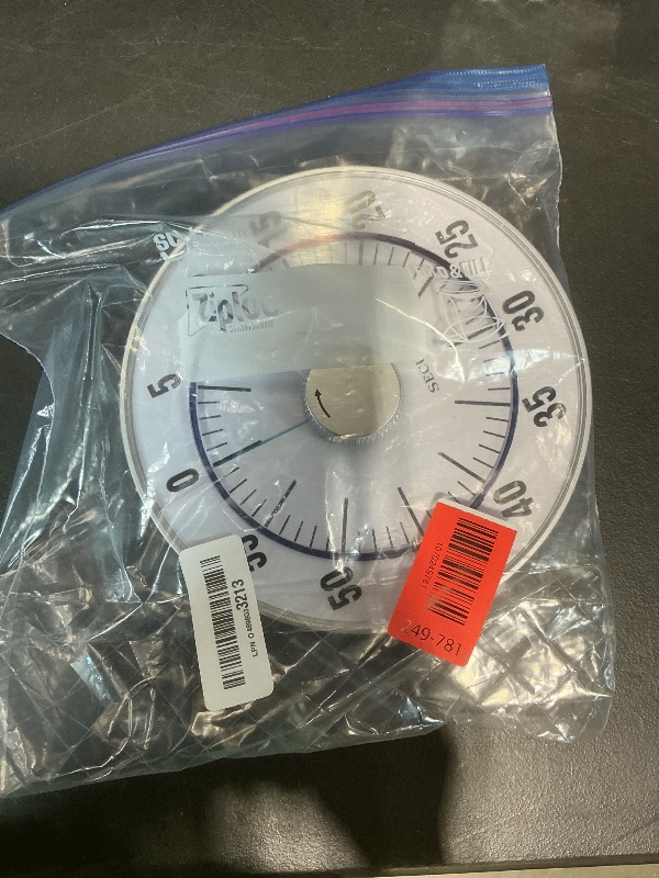 Photo 1 of Secura 7.5-Inch Oversize Visual Countdown Timer, 60-Minute Kitchen Timer | Time Management Tool for Kids, Teachers and Adults (Blue)