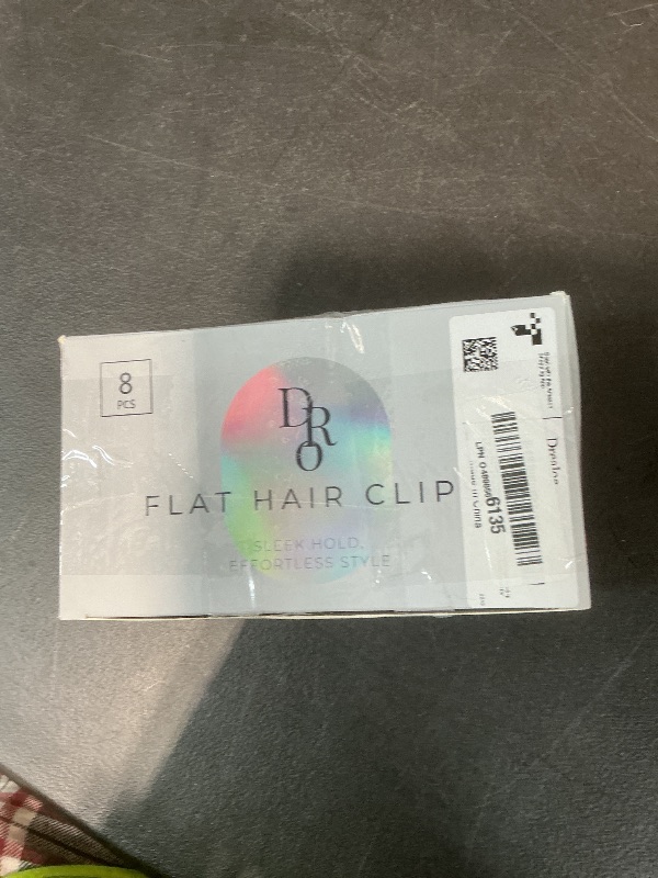 Photo 1 of 8 Pack Flat Hair Clips for Women – Large Matte Rectangle No-Slip Claw Clips, Strong Hold Square Hair Accessories for Thick & Thin Hair, Lay Flat Design for Work & Daily Styling