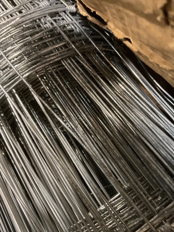 Photo 1 of **DIRT**Garvee Cattle Fence 6ft x 328ft - Heavy Duty Galvanized Wire Fence & Chain Link Fence for Hog, Goat, Sheep & Deer; Ideal As Goat Fencing, Deer Fence, Yard Protection & Livestock Cattle Panel