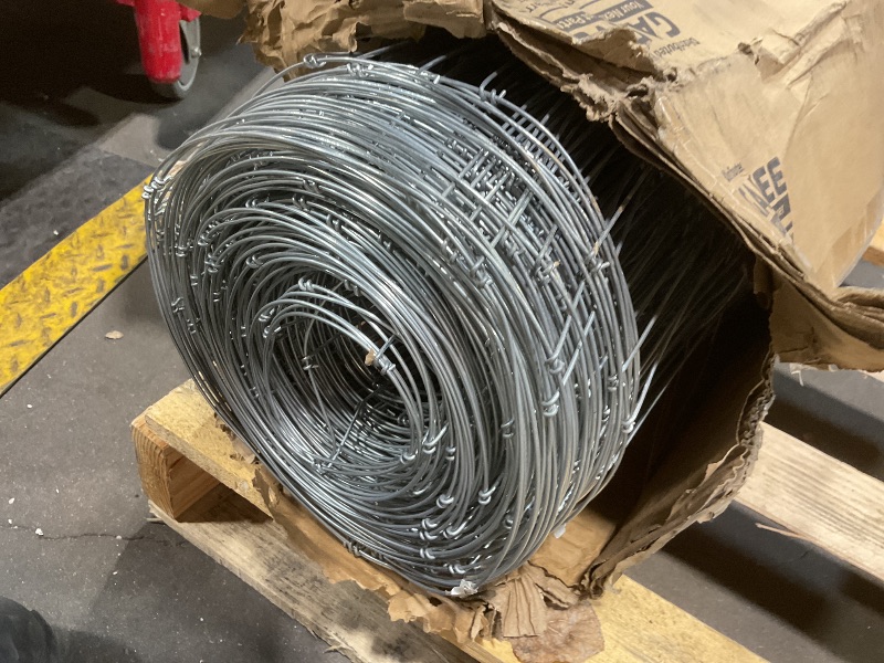 Photo 1 of **DIRT**Garvee Cattle Fence 6ft x 328ft - Heavy Duty Galvanized Wire Fence & Chain Link Fence for Hog, Goat, Sheep & Deer; Ideal As Goat Fencing, Deer Fence, Yard Protection & Livestock Cattle Panel