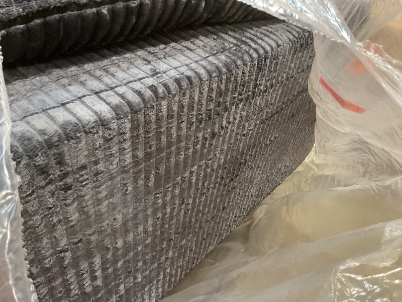 Photo 1 of ** SELLING FOR PARTS AS PARTIAL SET. MISSING MIDDLE SECTION. ** DUMOS 108" Boneless Couch, Cloud Sectional Couch with L-Shape Chaise, Modular Sectional Sofa with Deep Seat, Upholstered Couch for Living Room Bedroom, No Assembly Required (Grey, Left Facing