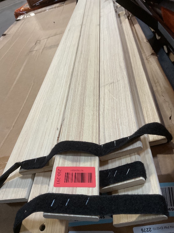 Photo 1 of ** SELLING FOR PARTS. MAJOR DAMAGE TO ONE PIECE.**Mellow Naturalista Classic 12 Inch Solid Wood Platform Bed with Wooden Slats, Queen, Black