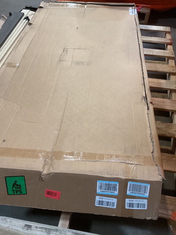 Photo 1 of ** DIRT. SCRATCHES from transport. **DreamLine SlimLine 30 in. D x 60 in. W x 2 3/4 in. H Center Drain Single Threshold Shower Base in White, DLT-1130600