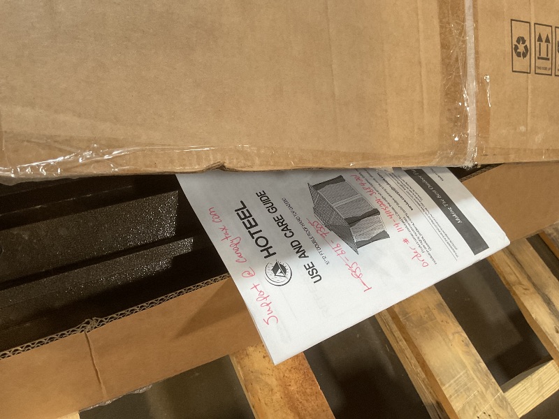 Photo 1 of ****MISSING BEAM PIECES/ 4 BOXES/ DIRTY/ MISSING CURTAINS**** Hoteel 10 x 12 hardtop, gazebo, heavy duty galvanized, steel double metal roof aluminum frame brown