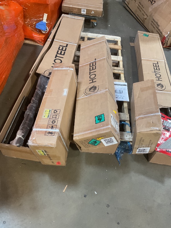 Photo 1 of ****MISSING BEAM PIECES/ 4 BOXES/ DIRTY/ MISSING CURTAINS**** Hoteel 10 x 12 hardtop, gazebo, heavy duty galvanized, steel double metal roof aluminum frame brown